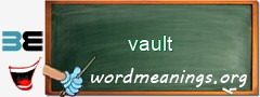 WordMeaning blackboard for vault